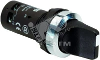 Переключатель C2SS1-30B-11 2-х позиционный черный 1НО1НЗ (45 гра дусов) с фиксацией