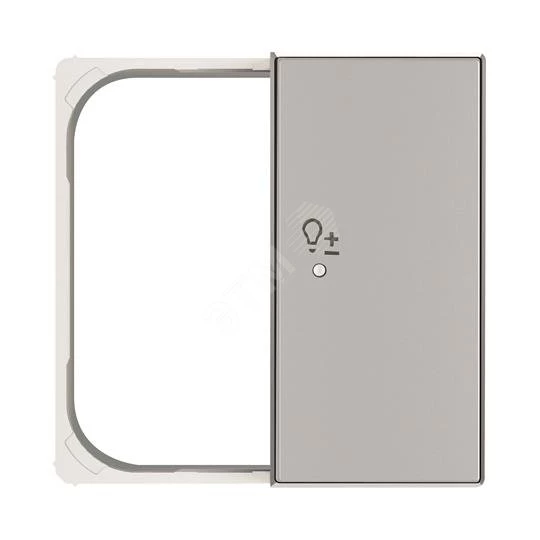 SRD-2-R-85PL Клавиша двойная правая free@home, SKY, светорегулятор, серебристая