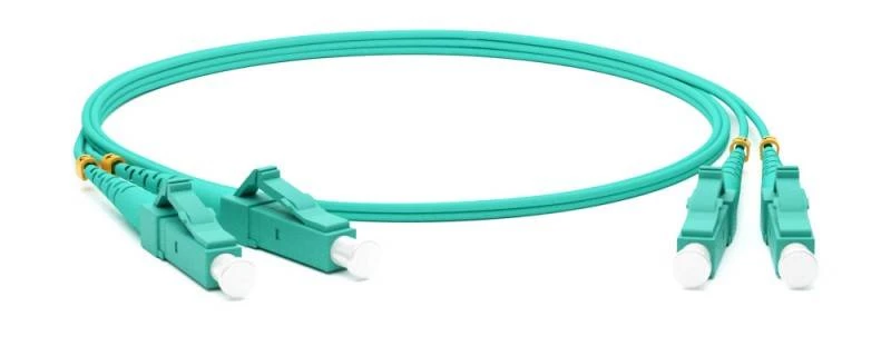Патч-корд волоконно-оптический (шнур) MM 50/125(OM3), LC-LC, duplex, 10G/40G, LSZH, 1 м Hyperline