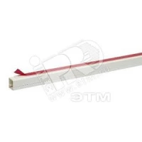 МИНИ-КАНАЛ 12Х12 ПВХ БЕЛЫЙ R9010 САМОКЛ