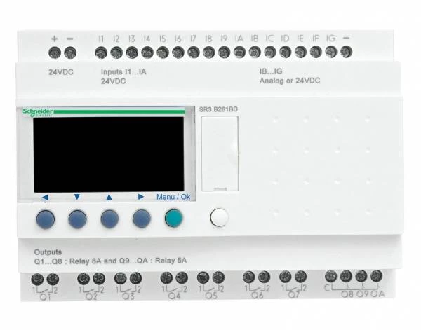 ZELIO LOGIC РЕЛЕ МОДУЛЬНОЕ 26 ВХОДОВ/ВЫХОДОВ =24В