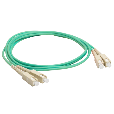 Патч-корд оптический LANMASTER, дуплексный, SC/PC-SC/PC, OM3, LSZH, 0.5 м