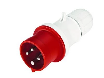 Вилка кабельная с безвинтовыми клеммами IP44 16A 2P+E 230В