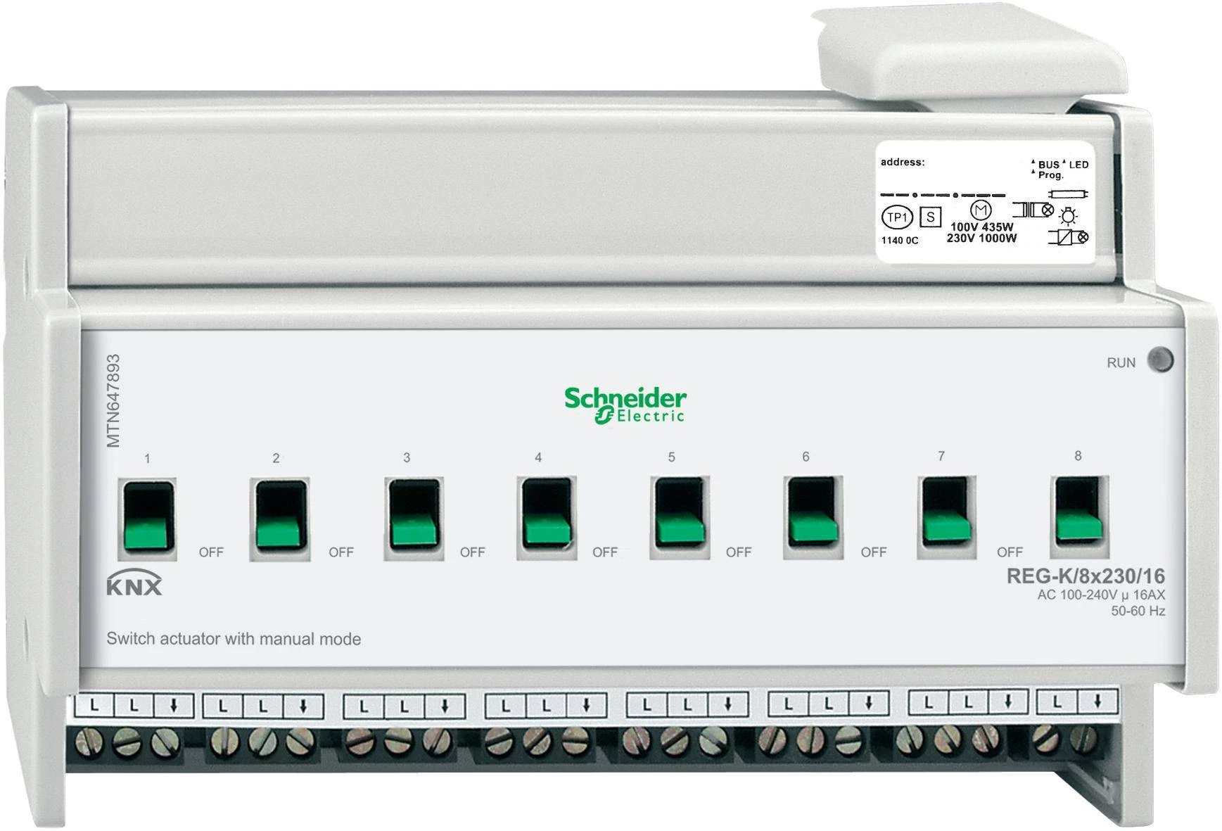 АКТОР ДЛЯ ВЫКЛ REG-K/8X230/16 С РУЧ УПР MTN647893