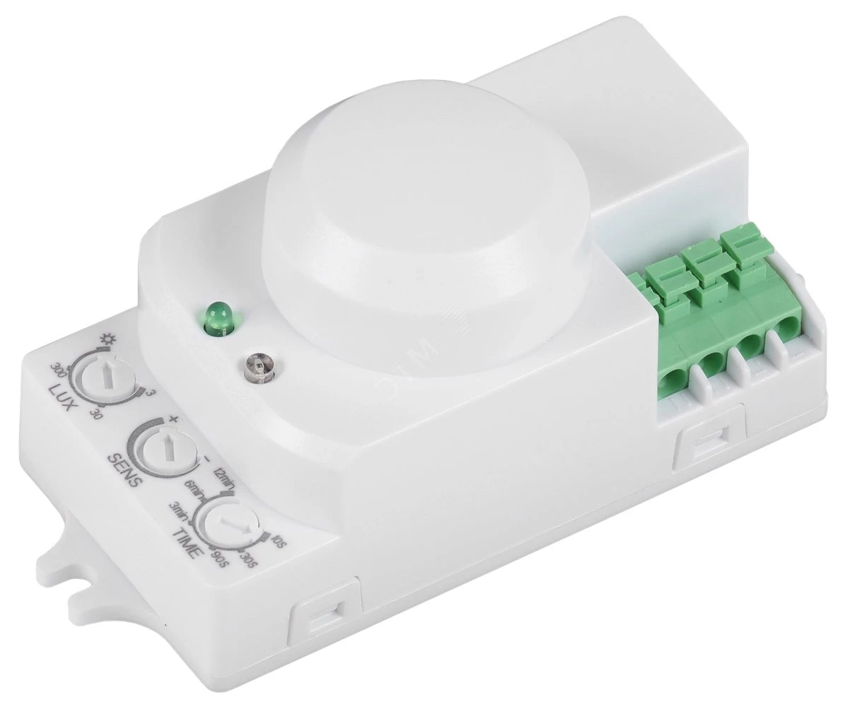Датчик движения 360° ДД-МВ 201 белый 1200Вт 8М IP20 IEK