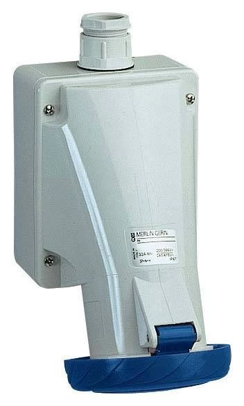 Розетка накладная настенная ВИНТ 32А 2P+E IP67 220В