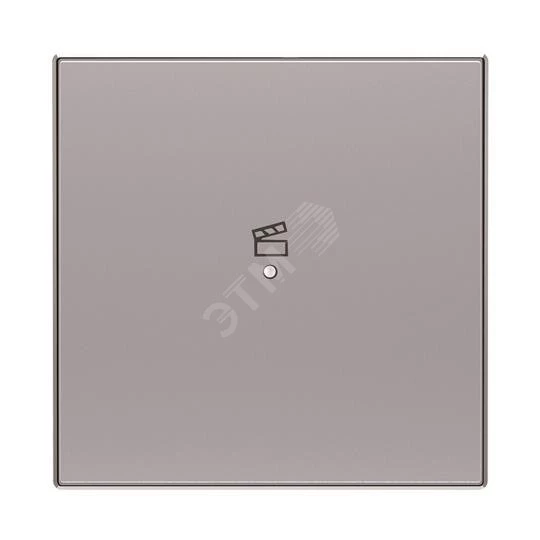 SRS-1-85PL Клавиша одинарная free@home, SKY, сцена, серебристая