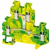 Клеммник винтовой с заземлением 4мм.кв 2 точки подключения NSYTRV24DPE Schneider Electric