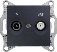 TV/SAT розет. проходная, графит SDN3401270