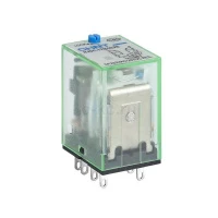 Реле промежуточное с кнопкой тестирования NJDC-17(D)/4ZS 4 конт. с инд. LED 3А DC12В (CHINT)