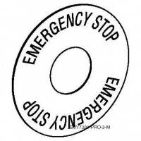 МАРКИРОВКА \EMERGENCY STOP\