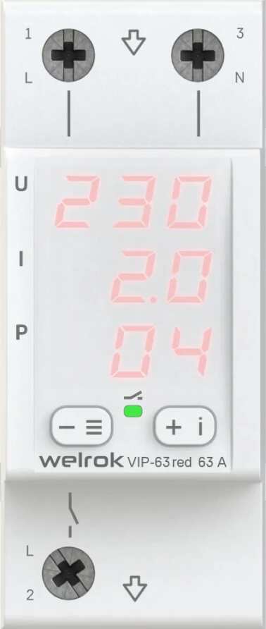 Многофункциональное реле Welrok VIP-63 red