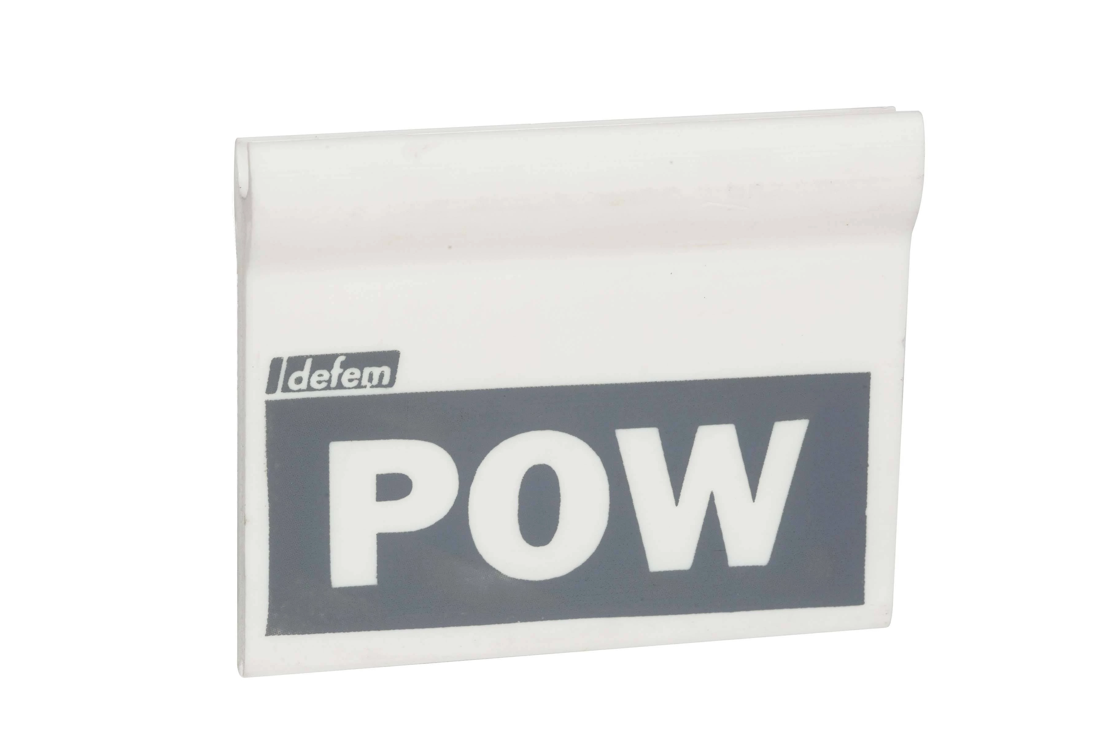 ТАБЛИЧКА B40 С НАДПИСЬЮ POW