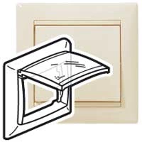 Рамка 1п IP44 Сл.кость Valena