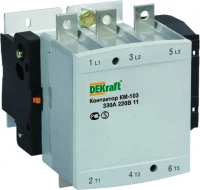 Контактор 400А 380В АС3 1НО+1НЗ КМ-103 DEKraft