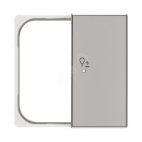 SRD-2-R-85PL Клавиша двойная правая free@home, SKY, светорегулятор, серебристая