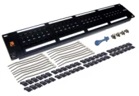 Патч-панель LANMASTER 48 портов, UTP, кат.5E, 2U LAN-PPL48U5E