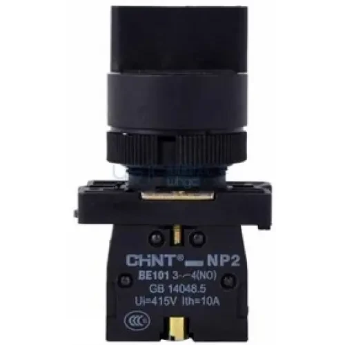 Переключатель NP2-ED41, 2 положения с возвратом, 1НО IP40 (CHINT)