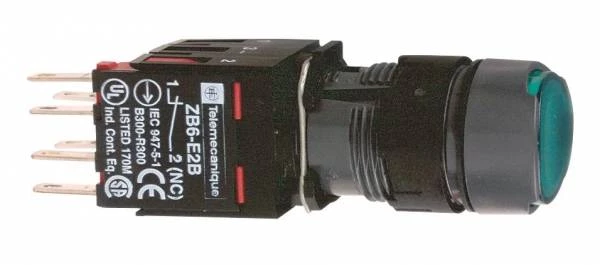 КНОПКА 16ММ ЗЕЛЕНАЯС ПОДСВЕТКОЙ XB6AF3B1B