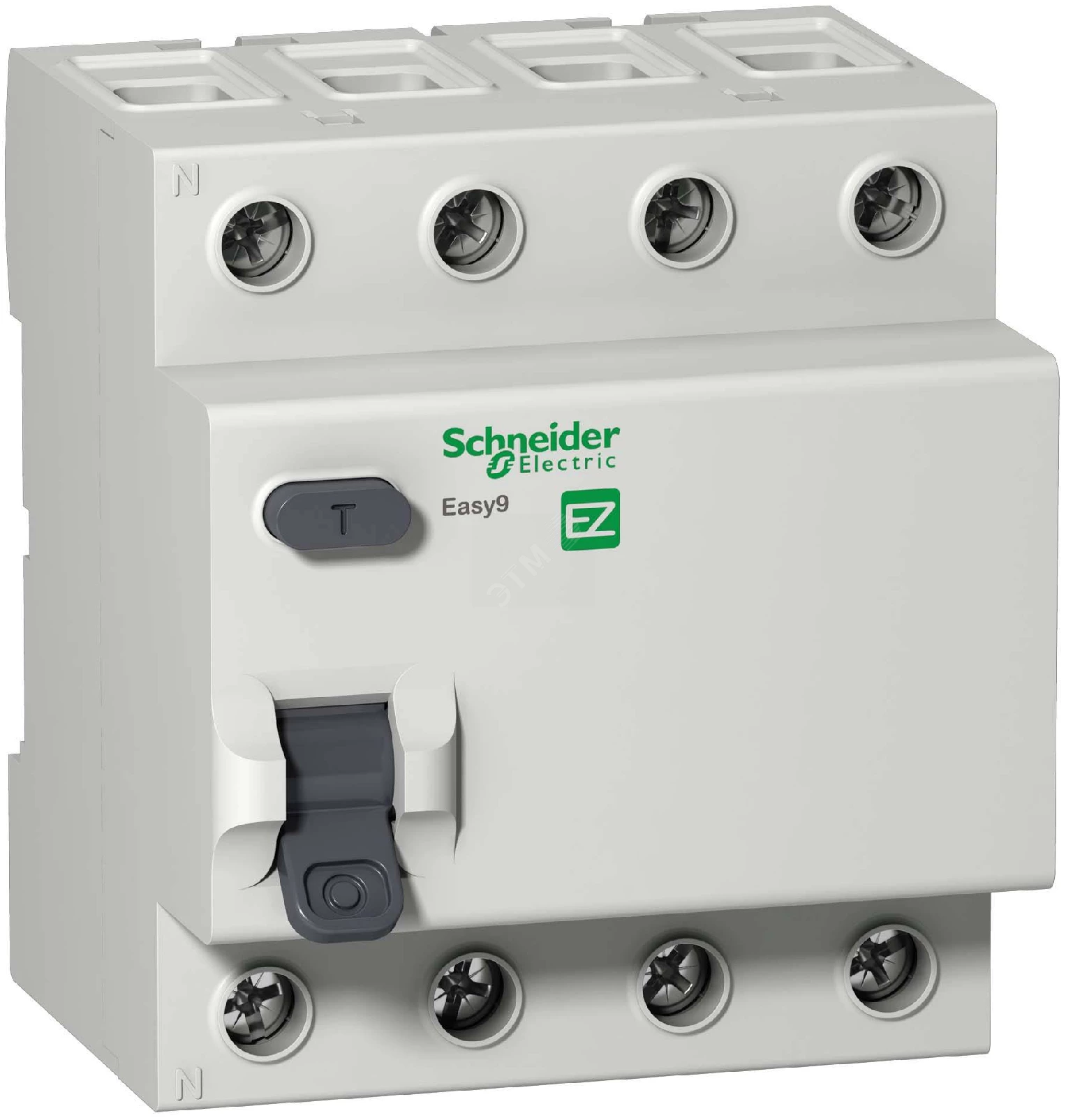 Четырехполюсное устройство защитного отключения EASY 9 (УЗО) 4П 40А 100мА AC 230В =S=
