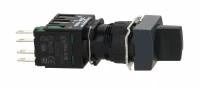 ПЕРЕКЛЮЧАТЕЛЬ 16ММ КВАДРАТНЫЙ 2 ПОЗИЦИ XB6CD221B