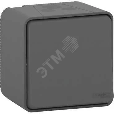 MUREVA S, ПЕРЕКЛЮЧАТЕЛЬ открытой установки, АНТРАЦИТ, IP55