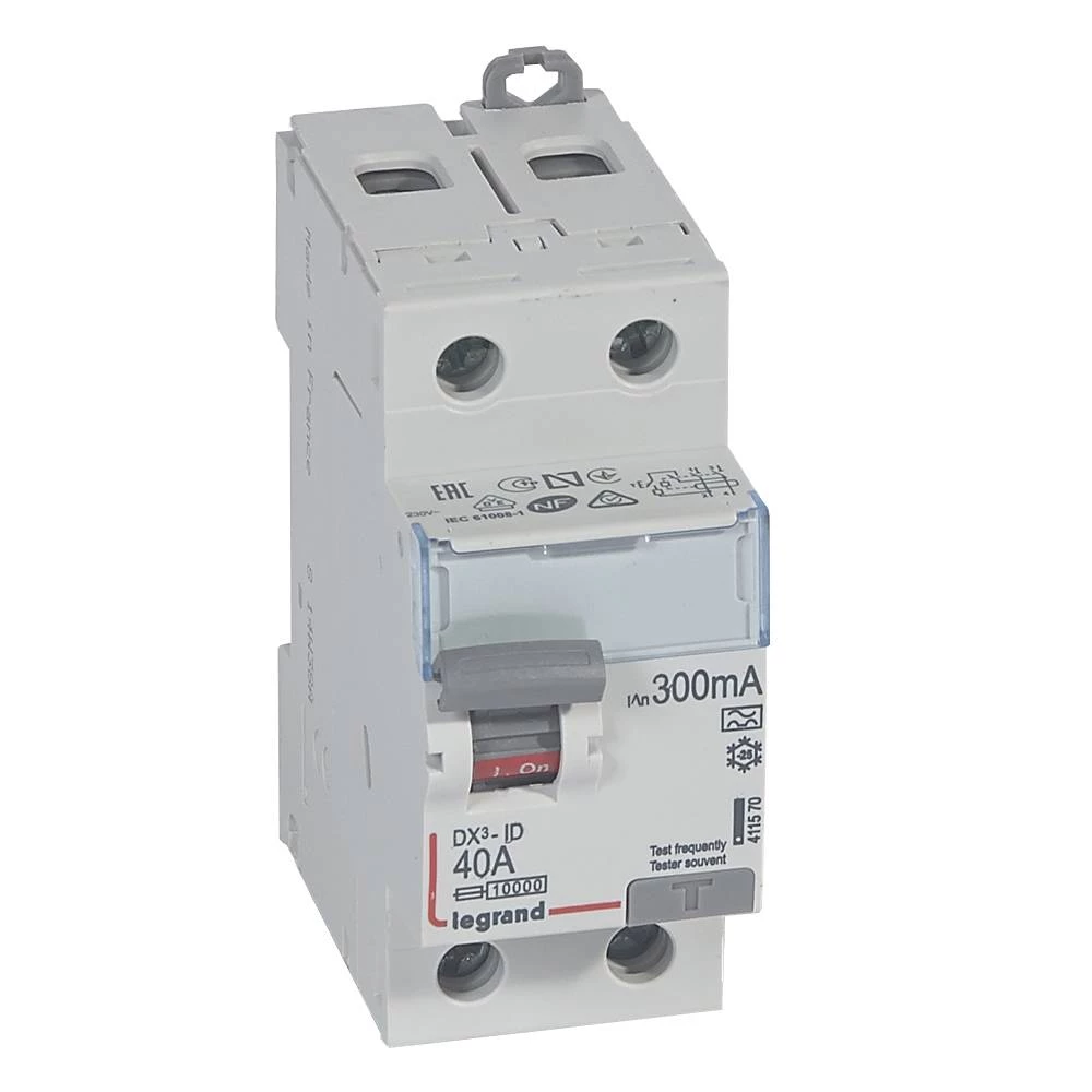 УЗО двухполюсное DX3 2П 40А 300мА-A
