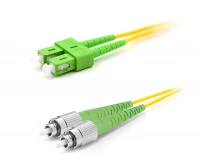Патч-корд оптический LANMASTER, LSZH, дуплексный, ST/APC-SC/APC, SM OS2, 3.0 м