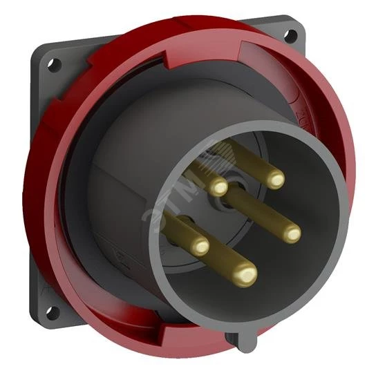 Вилка с прямым фланцем Easy&Safe 432EBU6W,32A,3P+N+E,IP67,9ч