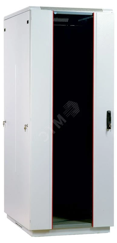 Шкаф телекоммуникационный напольный 47U (800 × 800) дверь стекло