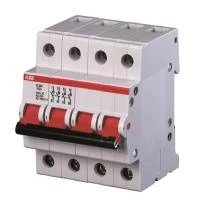 Рубильник 4пол, E204r 100A рычаг крас,
