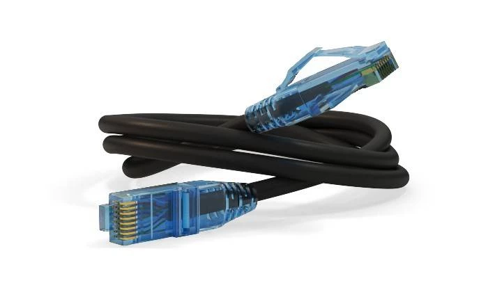 Патч-корд U/UTP, Cat.6, LSZH, 42856 м, черный Hyperline