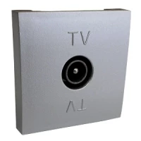 Розетка TV оконечная (серебристы йметаллик) LK45