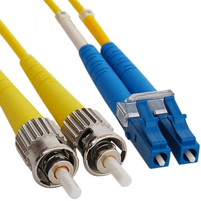 Патч-корд оптический LANMASTER, LSZH, дуплексный, ST/APC-LC/UPC, SM OS2, 10 м