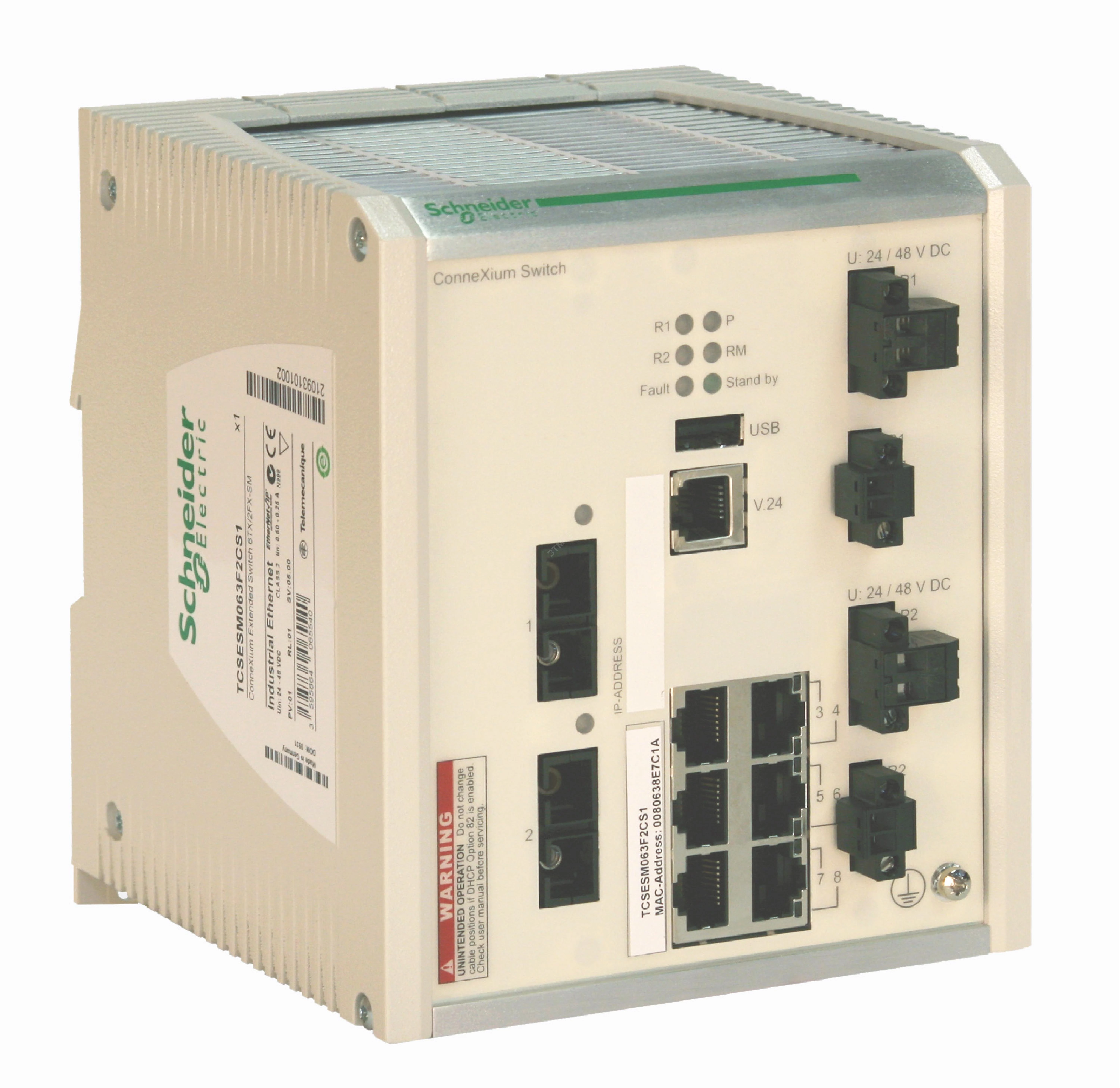 Ком. ConneXium 6TX/2FXMM (6 RJ45,1 мед.каб.,2опт.мультм. каб.,10/100Mbit,покр.)