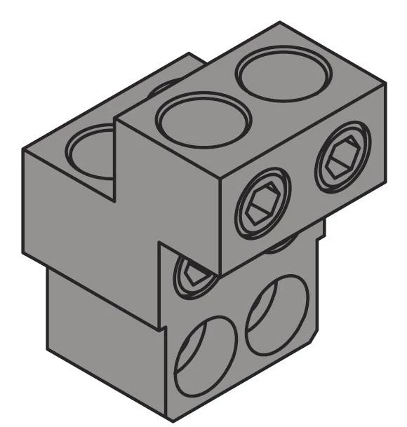 Выводы силовые для стационарного выключателя FC CuAl 4x240mm2 T7-T7M-X1 1250 (комплект из 4шт,)