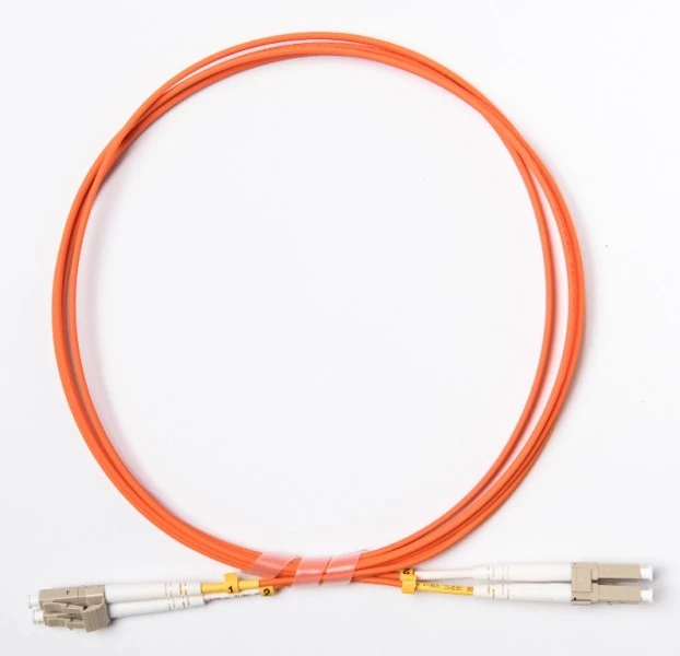 Патч-корд оптический LANMASTER, LSZH, дуплексный, LC/PC-LC/PC, MM 50/125, 0.5 м