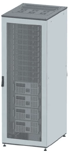 Напольный шкаф 38U Ш600хГ600 две перфорированые двери, крышаукомплектована вводом и заглушками