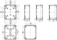 ПЛАСТ.КОРОБКА PK-UL IP66 241Х194Х87