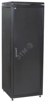 ITK Шкаф сетевой 19" LINEA N 18U 600х1000 мм металлическая передняя дверь черный