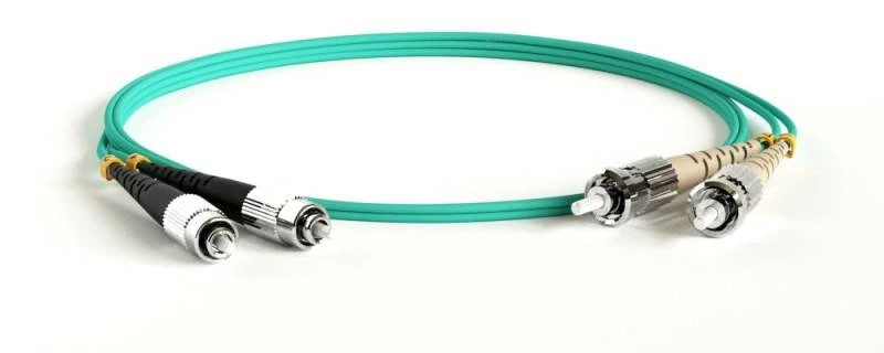 Патч-корд волоконно-оптический (шнур) MM 50/125(OM3), FC-ST, duplex, LSZH, 1 м Hyperline