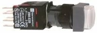 КНОПКА 16ММ 12-24В БЕЛАЯ С ПОДСВЕТКОЙ XB6CE1B5B