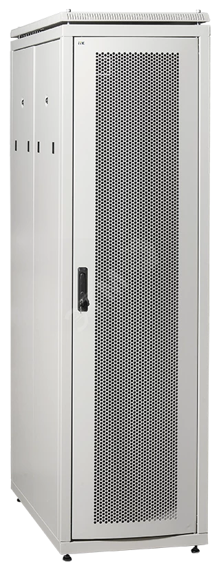 ITK Шкаф сетевой 19" LINEA N 38U 600х1000 мм перфорированные двери серый