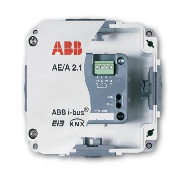 AE/A2,1 Вход аналоговый, 2-канальный, накладной монтаж