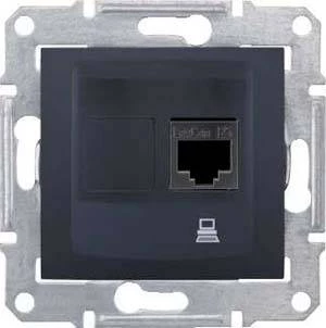 Компьютерная розетка, графит SDN4700170