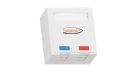 Настенная розетка NIKOMAX, 2 порта, Кат.5e (Класс D), 100МГц, RJ45/8P8C, FT-TOOL/110/KRONE, T568A/B, неэкранированная, со шторками, белая - гарантия: 5 лет расширенная / 25 лет системная