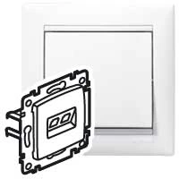 Компьютерная розетка Valena RJ45 UTP кат5е 2в белый 774231
