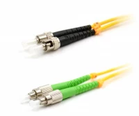 Патч-корд оптический LANMASTER, LSZH, дуплексный, FC/APC-ST/UPC, SM OS2, 0.5 м