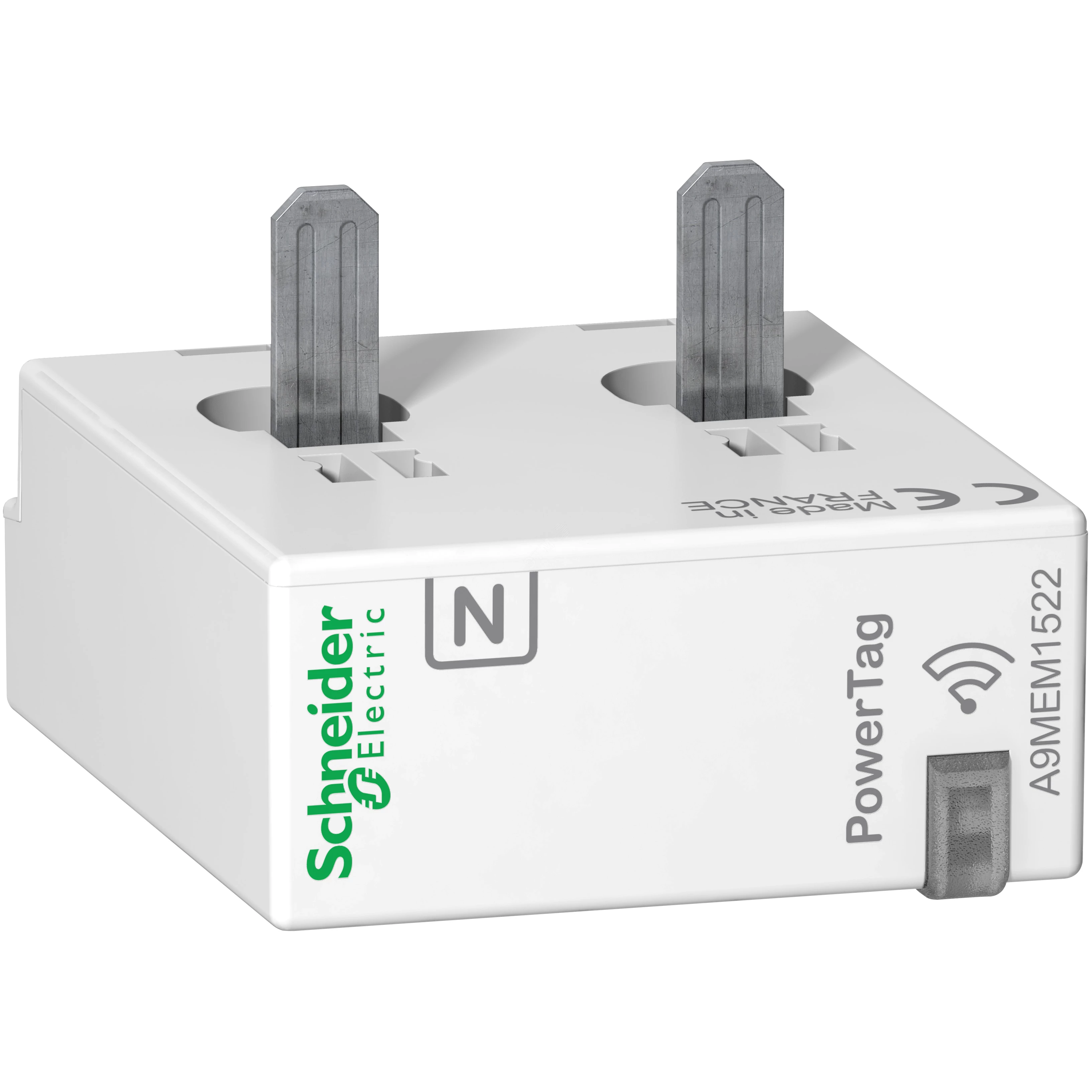 БЕСПРОВОДНЫЙ СЧЁТЧИК ACTI9 POWERTAG 63А 1P+N / 2P НИЖЕ АППАРАТА Schneider Electric A9MEM1522