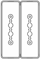 Секция прямая шинопровод 2+2 точек отвода L=3000мм Cu 2P+2P25A
